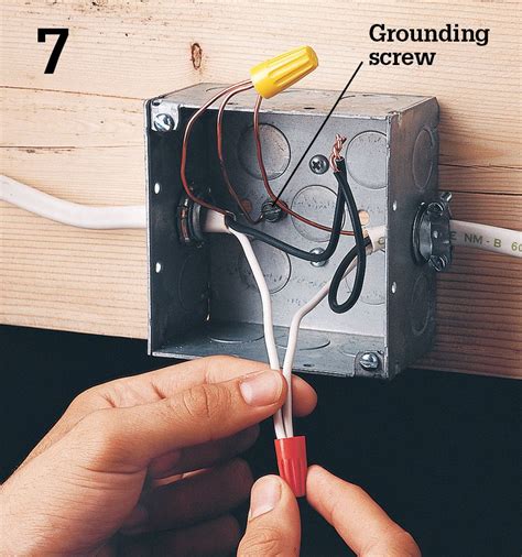 attaching ground wire to electrical box|grounding box wire connection.